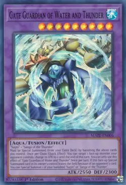 Gate Guardian of Water and Thunder MAZE-EN006 Near Mint 1st Super YuGiOh - Image 1