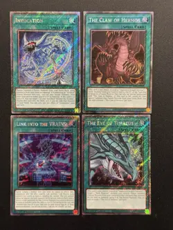 2025 YUGIOH RA04 PLATINUM SECRET RARE INVOCATION NM BONUS SET - Image 1