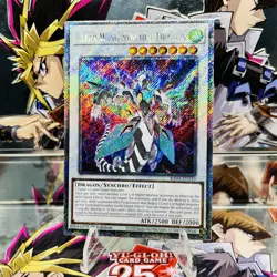 Yugioh Clear Wing Synchro Dragon RA04-EN249 Platinum Secret Rare 1st Near Mint - Image 1