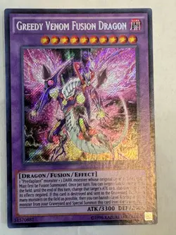 YUGIOH- Greedy Venom Fusion Dragon - FUEN-EN010 - Secret Rare - 1st Edition - MP - Image 1