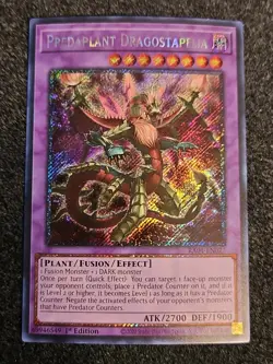 Yugioh! Predaplant Dragostapelia - RA01-EN027 - Platinum Secret Rare - 1st Editi - Image 1