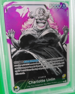 One Piece Charlotte Linlin #077 2023 English OP03 Alternate Art PSA 10 - Image 3