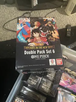 ONE PIECE TCG: Emperors in the New World Double Pack Volume 6 Unsealed Display - Image 1