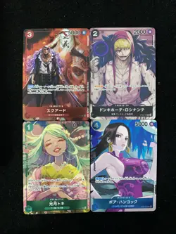 One Piece Japanese OP02-108 OP02-059 OP02-031 C Donquixote Rosinante Lot*4 -LU57 - Image 1