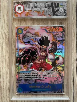 GRAAD 10 Rufy SEC OP11-118 Manga Alt Art Comic Parallel Fist ONE PIECE Eng - Image 1