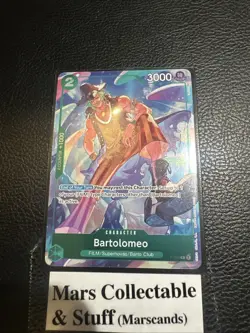 One Piece CCG PRB-01 The Best - Bartolomeo P-029 ENG Alt Art AA Green - Image 1