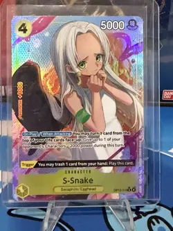 One Piece TCG S-Snake (Alternate Art) OP13-114 Carrying On His Will Foil - Image 1