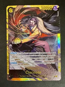 One Piece TCG English OP14-120 Crocodile SEC Foil - In Hand - Image 1