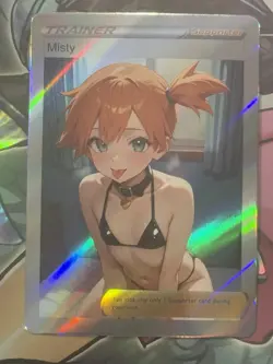 Pokemon Misty Anime Waifu Custom DIY Trainer Art Pokemon card - Image 3