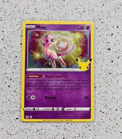 Mew 011/025 Celebrations 25th Anniversary Holo Rare Card 2021 Pokemon TCG NM💎 - Image 1