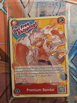 ONE PIECE CARD GAME MONKEY.D.LUFFY PREMIUM BANDAI CARD GAMES FEST 23-24 Sealed - Image 1