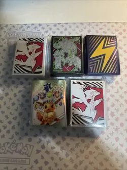 Pokemon TCG 65x Card Sleeves (4 Different Designs) Standard Size set of 5 - Image 1