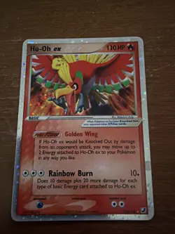 Pokemon TCG Ho-Oh EX Unseen Forces Holo Rare Card 104/115 - Image 1