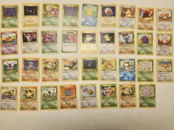 35 Pokemon WOTC Bulk Vintage Card Lot Team Rocket and Jungle - Image 1