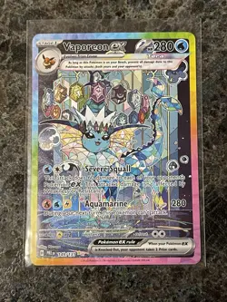 Pokemon TCG Vaporeon EX Prismatic Evolutions Special Illustration Card 149/131 - Image 3