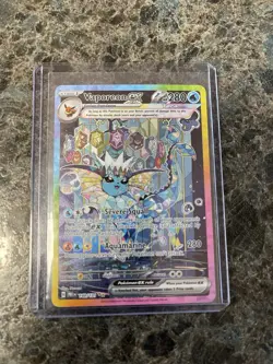 Pokemon TCG Vaporeon EX Prismatic Evolutions Special Illustration Card 149/131 - Image 5