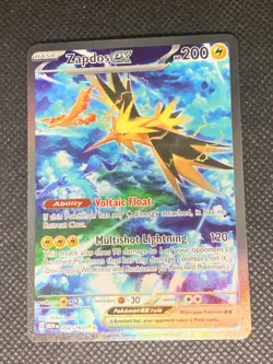 Zapdos ex 202/165 SIR - S&V 151 Pokemon Card - NM - Image 1