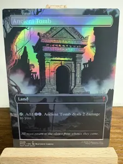 Ancient Tomb - Borderless Foil - Playtest Card with Custom Design - Image 3