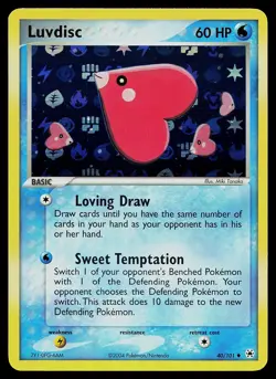 Pokemon Card - Luvdisc Hidden Legends 40/101 Uncommon Reverse Holo - Image 1