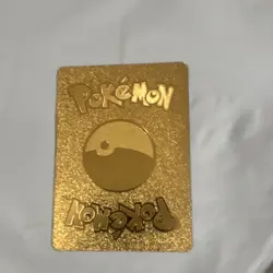Pokemon Gengar & Mimikyu GX TAG TEAM Gold Metal Full Art Foil Collectible Card - Image 2