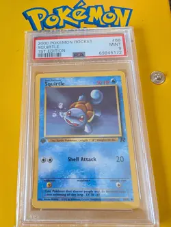 Pokemon Squirtle 1st Edition Card 68/62 Team Rockets 2000 - Image 1