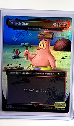 MTG Magic the Gathering SLD Secret Lair Drop Sponge Bob Foil #1931 Patrick Star - Image 1
