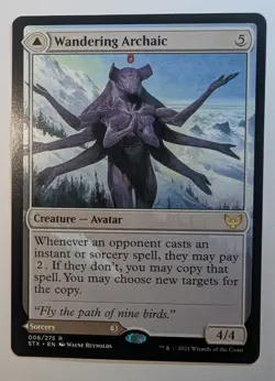 MTG Wandering Archaic Explore the Vastlands Strixhaven Rare Creature NM - Image 1