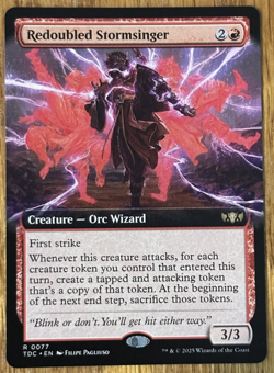 MTG Tarkir Dragonstorm Commander, Redoubled Stormsinger - Extended Art - Image 1