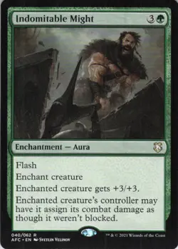 MTG Indomitable Might (40) | NM | Adv. Forgotten Realms {AFC} - Image 1