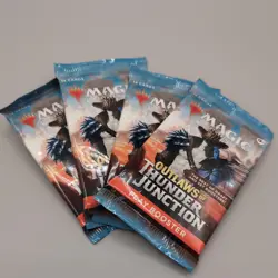 Magic The Gathering Outlaws of Thunder Junction Play Booster Lot Of 4-Packs - Image 1