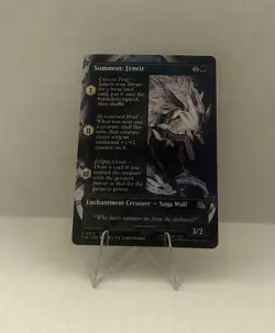 Summon: Fenrir (Borderless) Final Fantasy NM FIN 0372 MTG - Image 1