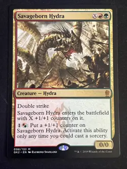 1x Savageborn Hydra (098) Ravnica Allegiance Guild Kit LP MTG Magic x1 MKE - Image 1