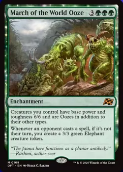 1x March of the World Ooze Light Play MTG Magic - Kid Icarus - - Image 1