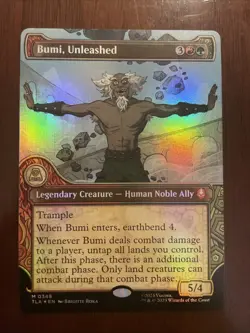 Bumi, Unleashed (Showcase) Avatar: The Last Airbender Foil 348 - Image 1