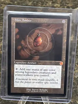Mox amber Magic the Gathering Mox Amber Artifact the Brothers' War 2022 - Image 1