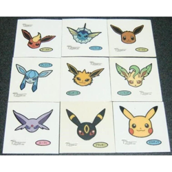 Pokemon Bread Deco Chara Seal Eevee Umbreon Espeon Pikachu 9 set Japanese k482 - Image 1