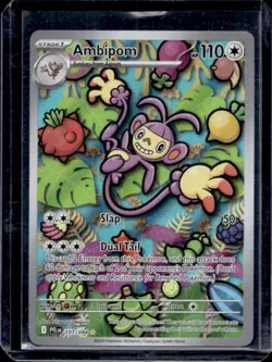 2025 Pokemon Phantasmal Flames PFL EN Ambipom Illustration Rare #107/094 - Image 1