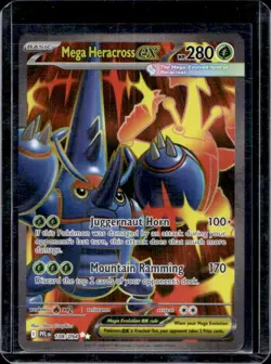 2025 Pokemon Phantasmal Flames PFL EN Mega Heracross ex Ultra Rare #108/094 - Image 1