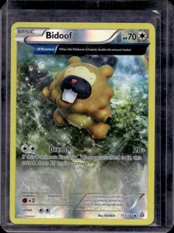 2015 Pokemon XY Primal Clash Bidoof #117/160 - Image 1