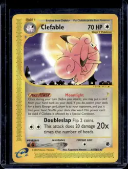 2002 Pokemon Expedition Set Clefable #41/165 - Image 1