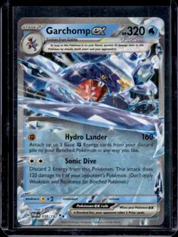2023 Pokemon SV Paradox Rift PAR EN Garchomp ex #038/182 - Image 1
