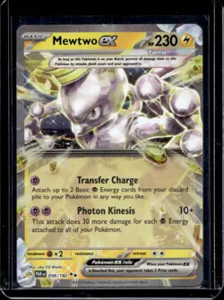 2023 Pokemon SV Paradox Rift PAR EN Mewtwo ex #058/182 - Image 1