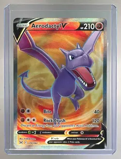 Aerodactyl V 2022 Pokemon Sword & Shield Lost Origin #179 - Image 1