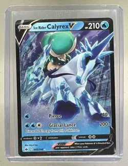 Ice Rider Calyrex V 2021 Pokemon Sword & Shield Chilling Reign #045/198 - Image 1