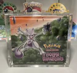 Pokemon TCG EX Holon phantoms EMPTY Booster box with Acrylic Case - Image 1