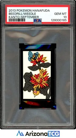 Pokemon 2013 Hanafuda Beedrill Weedle Kanto-September GEM MINT PSA 10 - Image 1