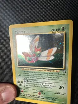 Pokemon TCG Yanma 17/75 Neo Discovery Holo Rare Vintage WOTC LP - Image 2