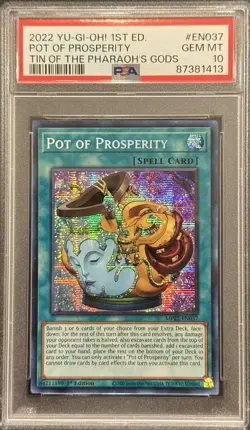 2022 PSA 10 YUGIOH MP22 SECRET RARE POT OF PROSPERITY 💎 - Image 1