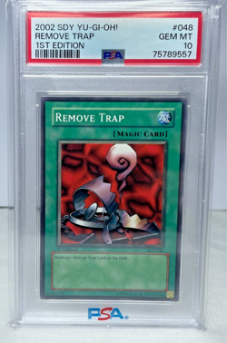 2002 Yugioh Remove Trap PSA 10 SDK-048 1st Edition Common GEM MINT - Image 3