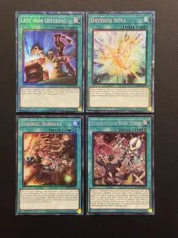 2025 YUGIOH RA04 COLLECTORS RARE LEFT ARM OFFERING NM BONUS SET - Image 1